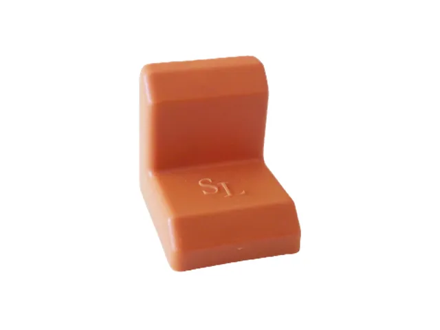 Уголок крепежный 21*21 мм с крышкой, 029.20 груша <250/2000> 1