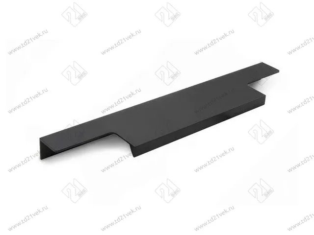 Профиль-ручка торцевая 128мм (L196мм) черный матовый 1