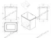 S-2582-A Мусорное ведро Starax 16+16л. шир. 400, с фас.крепл (340x485x385)<1> Антрацит превью 4