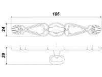 RC026AB.3 Ручка-кнопка C2620, старинная латунь <30>