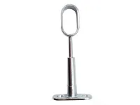 Штангодержатель для овальной штанги, проходной раздвижной, хром