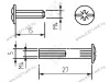 Стяжка межсекционная d=5мм M4x27, никель (100/1000) <2000> превью 2