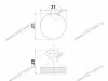 RC287BL.4 Ручка-кнопка, черный матовый <40> превью 4
