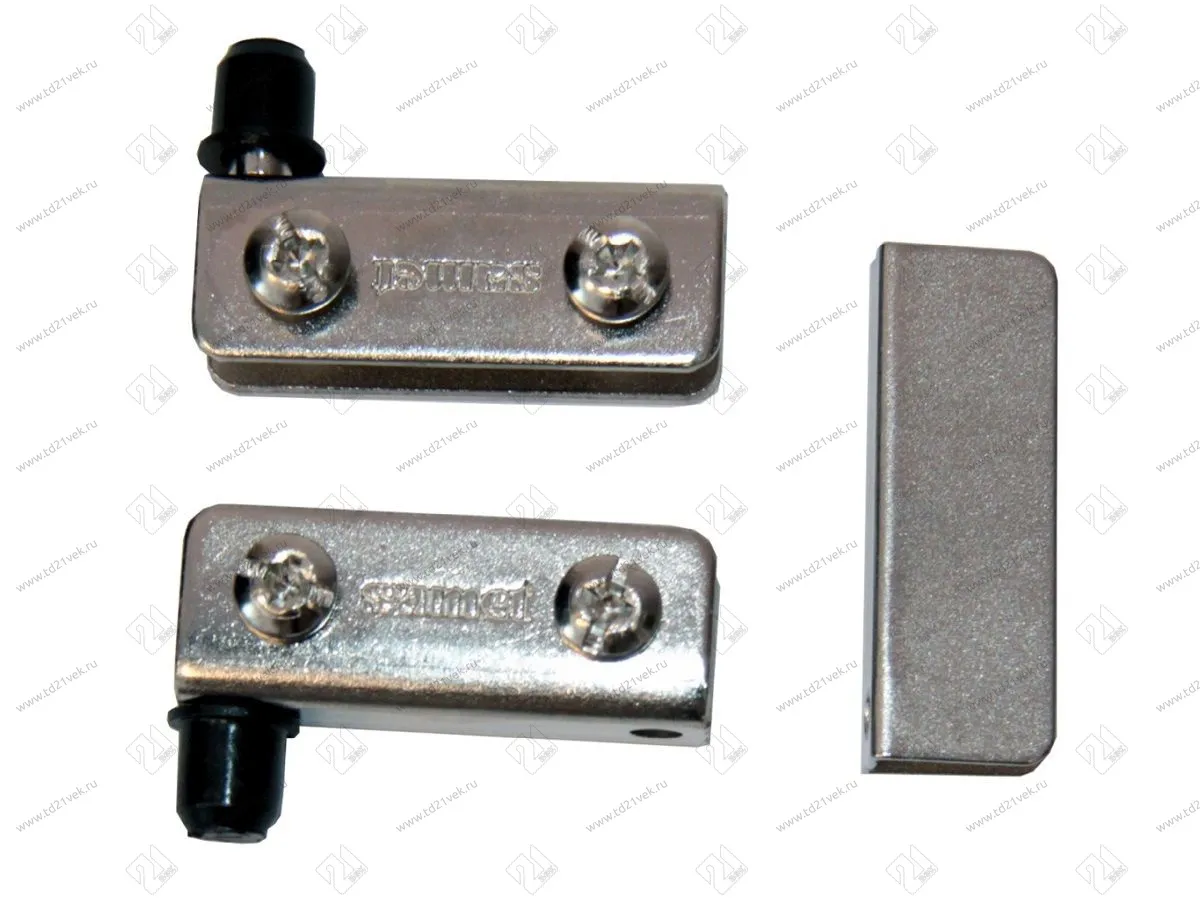 103091 Samet Петля-распашка с ответной планкой (никель) <100> 1