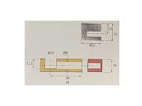KF1512100355/KF1615120344 Эксцентрик XSTAR d15*h12мм для плиты 16мм, цинк