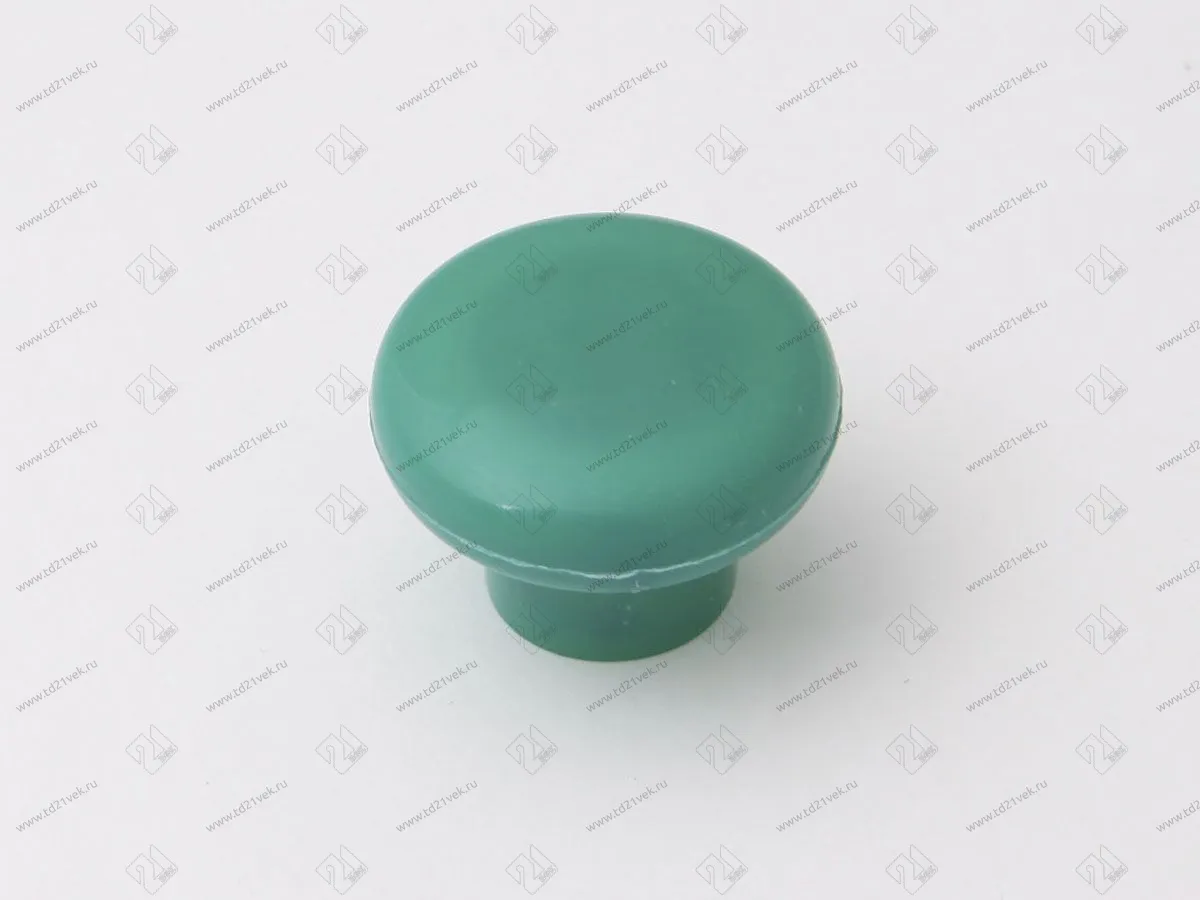 Ручка-кнопка пластиковая  (темно-зеленый)<100> 1