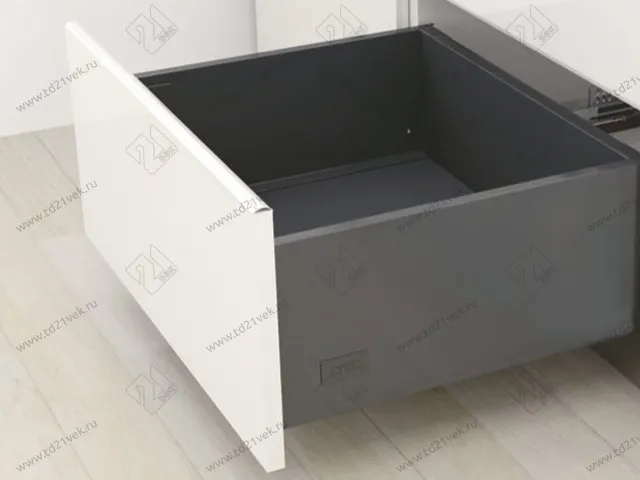 Комплект ящика Dragon-Pro, Soft-Close, L450 мм, H178 мм, нагрузка 40 кг, темно-серый, с доводчиком 1