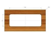 Заглушка кабель-канала, 156х66х22мм, черный