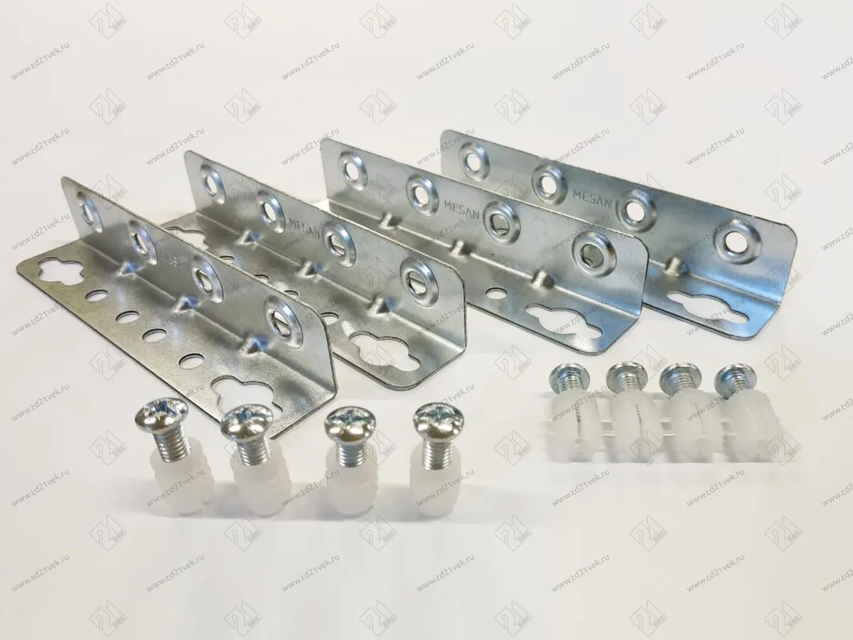 102-08-25-403 Стяжка Mesan кроватная L128*25мм толщина 1,2 мм, цинк (комплект- 4шт.) <50> 1
