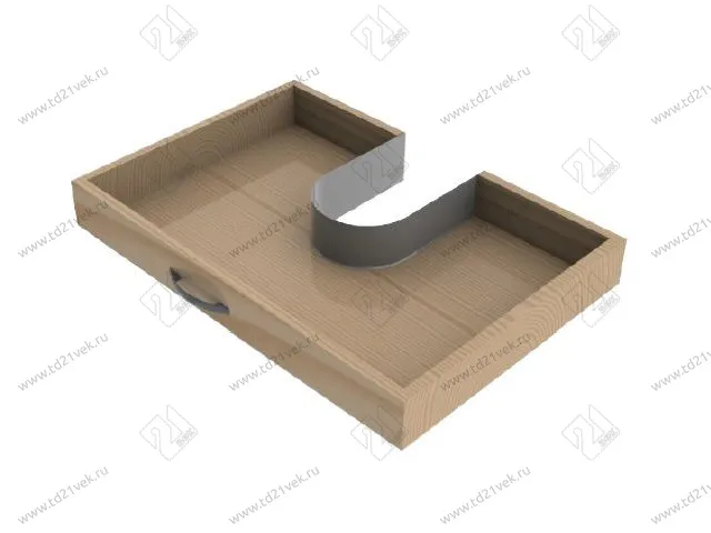 105-91-01-303 Ограничитель Mesan для сифона U-образный 160 мм, пластик серый 2