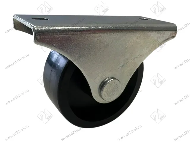 Опора колесная 103 прямоходная, d40 мм, h42 мм, нагрузка 38 кг, черный 1