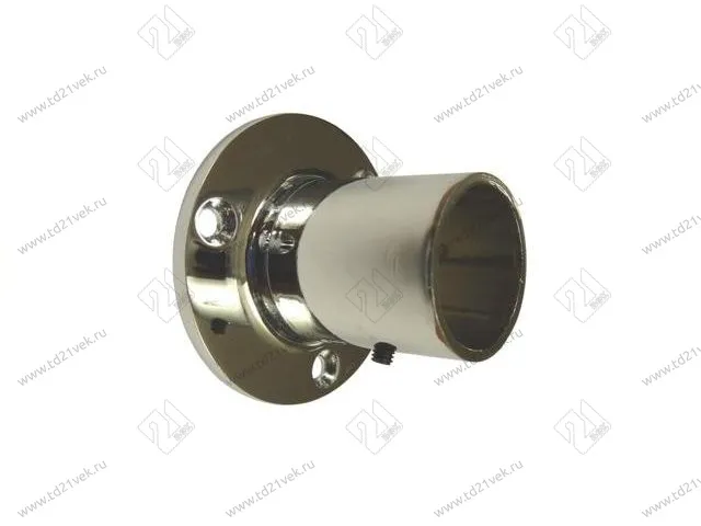 Фланец высокий с фиксатором для трубы d=25мм, хром <200> 1