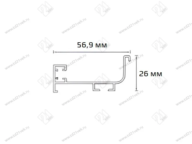 Г-образный профиль GOLA с подсветкой, шампань голд, L=3000 мм, в комплекте LED лента, крепления 6 шт., коннектор 3