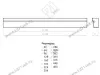 Профиль-ручка 160мм (L188мм) черный матовый превью 3