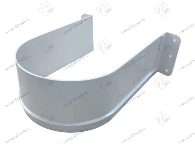 F-U-02-W Ограничитель для сифона U-образный 160мм, белый 1