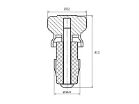 Заглушка рейлинга традиция хром