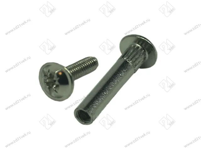 Стяжка межсекционная d=5мм M4x30, никель (100/1000) <2000> 1