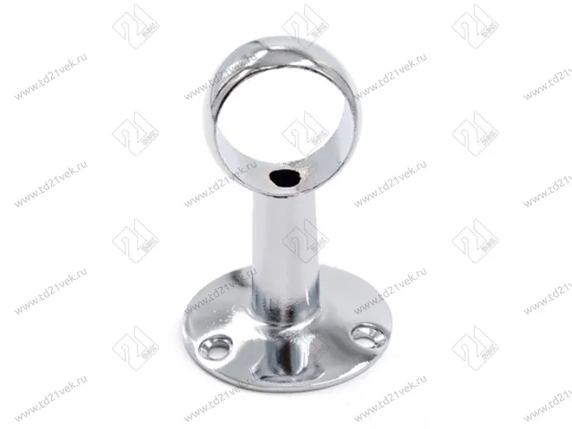 Держатель трубы d25, проходной, хром 1