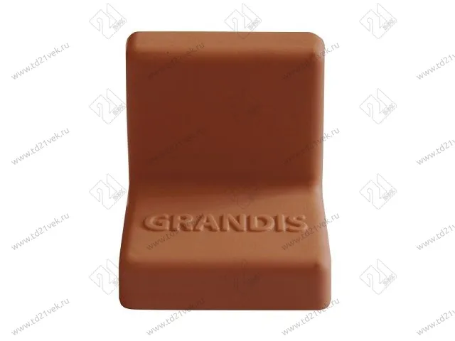 Уголок крепежный 25x25 мм толщ.1,2мм с крышкой, вишня  10-419P <200/2000> 1