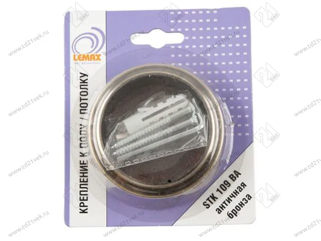 STK109 BA (BL) Универсальное крепление к полу/потолку (в блистере) бронза 1