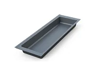 105-83-04-309 Лоток для столовых приборов Mesan TrayBond, 1 отдел,  (Ш157хГ480-444хВ45) антрацит <5/80>