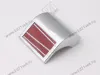KD-32-02-29 Скоба Metax 32 мм (хром/красный волна) <50/250> превью 1