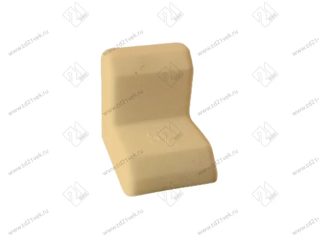 Уголок крепежный 21*21 мм с крышкой, 029.21 кремовый <250/2000> 1