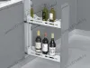 S-2661-U-W Бутылочница 150, Starax, направляющие Blum Tandem, (108х475х556 мм), выдвижение правое, белая превью 1
