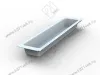 105-83-01-302 Лоток для столовых приборов Mesan TrayBond, 1 отдел,  (Ш107хГ480-444хВ45) белый <5/80> превью 1