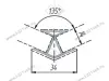 Угловое соединение 135гр. / H100, Бетон светлый <10> превью 2