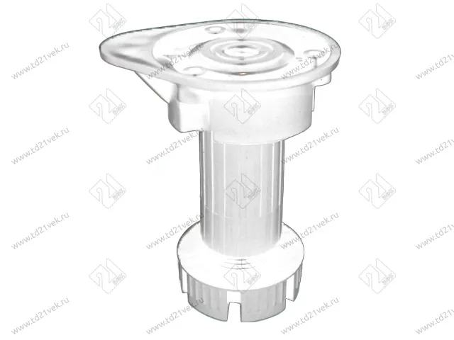Опора кухонная Н120-140 мм, разборная, с упором, белый, нагрузка 168 кг 1