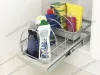 S-2393-G Корзина для бытовой химии в базу 350/400, Starax, (260*440*245 мм), серый превью 3