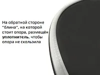 Подстолье для стола d445мм, d60хH715мм, черный /ПОРТУ/