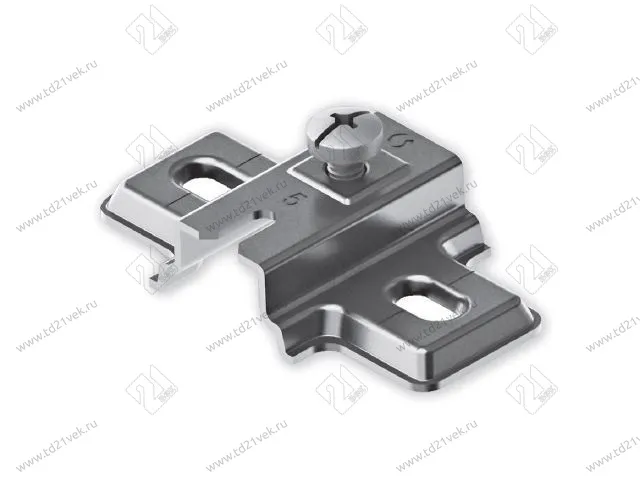 102167111(Y)  Ответная планка STAR 90°, дист-7мм (для петли с коротким плечом) (pack) <300> 1