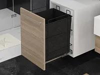 S-8054-A Корзина для белья в базу 450 мм, Starax, с нижним креплением, (390х470х550), антрацит