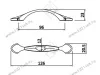 UZ-ROYAL1-96-10-03 Ручка GTV ROYAL1 C=96мм, белый/золото <50> превью 4