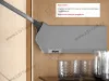20F8021.22ABD R+ZT20HGIG (HF)Заглушка основная HF BLUM с мал.нерж.(правая/серая) <20> превью 2
