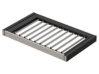 S-6412-A Брючница в базу 800 мм, экокожа, Starax, (764x470x60 мм), антрацит