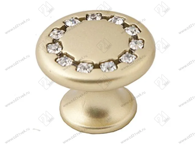 Купол "Оскар" со стразами 6069-04  (мат.золото) <50/400> 1