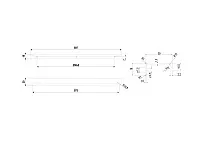 RT110BL.1/000/600 Ручка торцевая 512 мм матовый чёрный <20>
