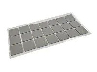 Подпятник резиновый Pacific PC 6230 GR 30*30 мм серый (толщ 2,5 мм) (на листе-21) <50/600>
