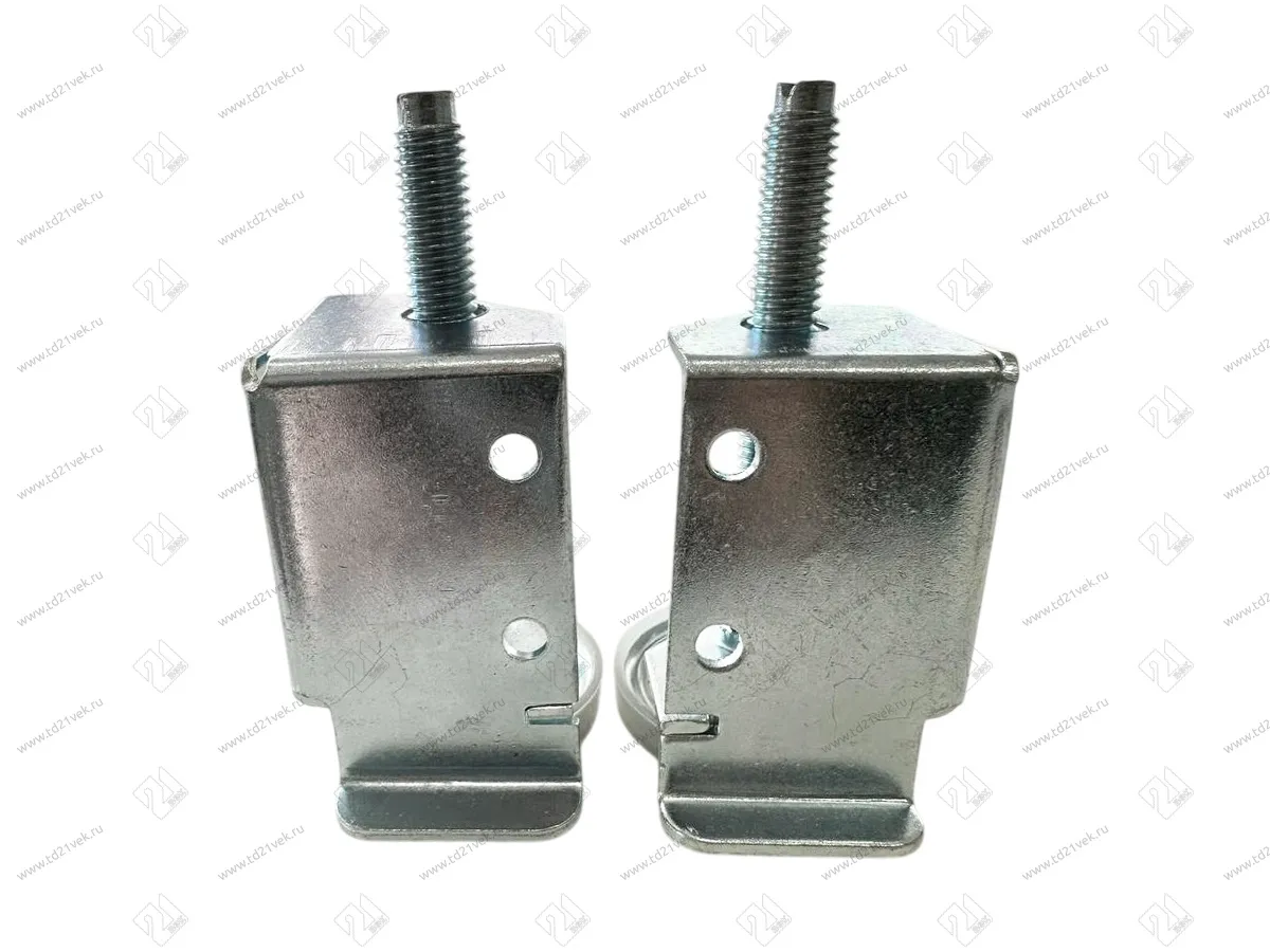 Опора регулируемая с поддержкой боковины, 32х32хh50, M8 мм, цинк, правая+левая 2