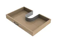 105-91-01-303 Ограничитель Mesan для сифона U-образный 160 мм, пластик серый