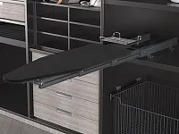 S-6616-A Выдвижная гладильная доска с фасадом в 400 базу, Starax, антрацит