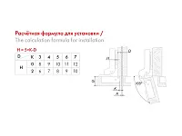H306B02 Петля NEO 0 мм CLIP с эксцент-ком (с довод.) без ответной планки <200>