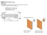 Термоизоляционная планка плоская, белая, для отдельно стоящей плиты, комплект- 2 шт.