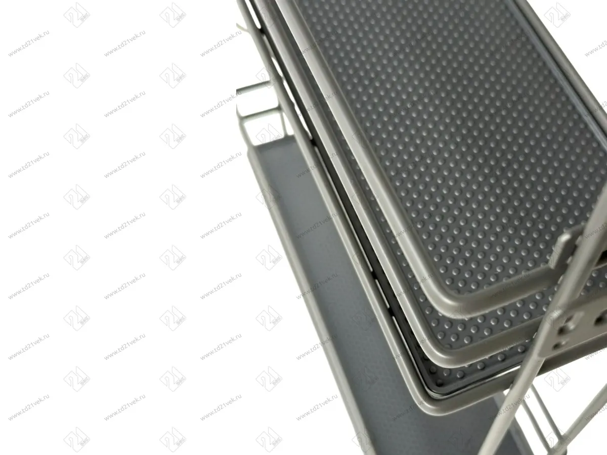 Бутылочница 200, правая, плоский прут, 450х140х535 мм, пластиковый поддон, антрацит 2