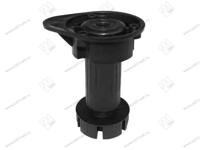 Опора кухонная Н100-120 мм разборная, с упором, черный, нагрузка 160 кг 1