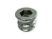 Футорка металлическая D10, М6хL10 мм, цинк