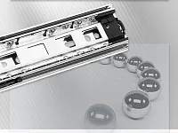 4587110H/ 0017175 Направляющие 250 мм, шариковые с доводчиком, h45, частичного выдвижения